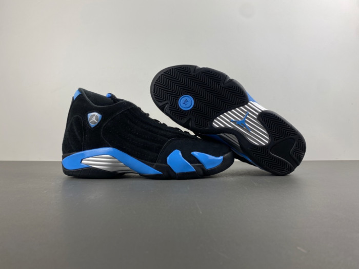 Air Jordan 14 Black/University Blue 487471-002