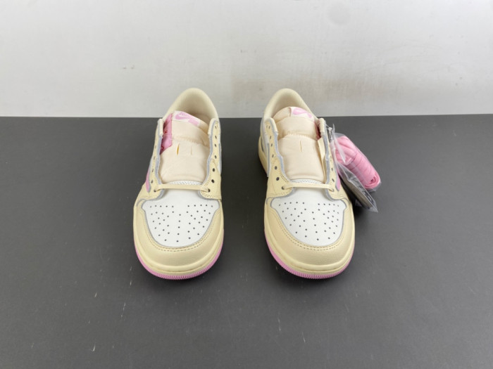 Travis Scott x Air Jordan 1 Low OG Shy Pink IQ7604-100